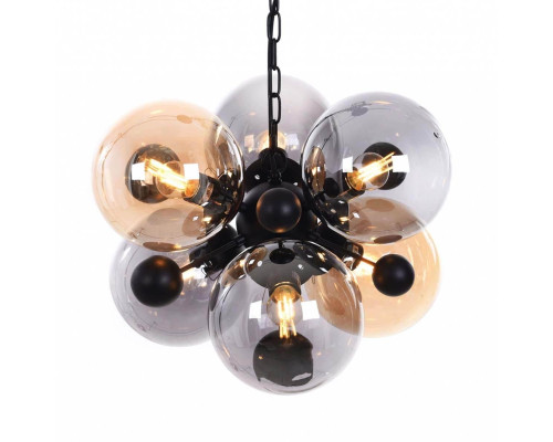 Подвесная люстра Lumina Deco Afrodis LDP 1138-6 AMB+GY Подвесная люстра Lumina Deco Afrodis LDP 1138-6 AMB+GY