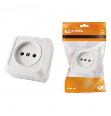 Розетка 2P TDM Electric Ладога белая SQ1801-0110