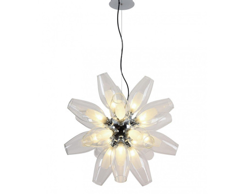 Подвесная люстра Lumina Deco Feretta LDP 1139-18 WT+CL Подвесная люстра Lumina Deco Feretta LDP 1139-18 WT+CL