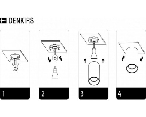 Точечный светильник Denkirs DK3040-BK