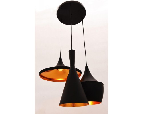 Подвесная люстра Lumina Deco Foggi LDP 7712-3 BK Подвесная люстра Lumina Deco Foggi LDP 7712-3 BK