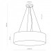 Подвесной светильник TK Lighting 1038 Rondo Granatowe