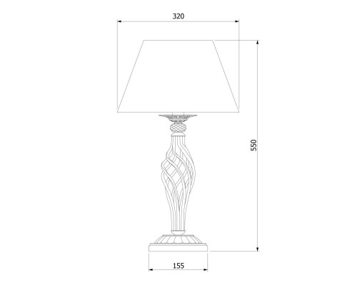 Настольная лампа Eurosvet 01002/1 античная бронза Настольная лампа Eurosvet 01002/1 античная бронза