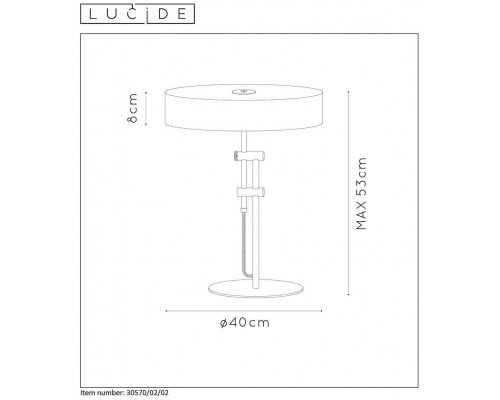 Настольная лампа Lucide Giada 30570/02/02