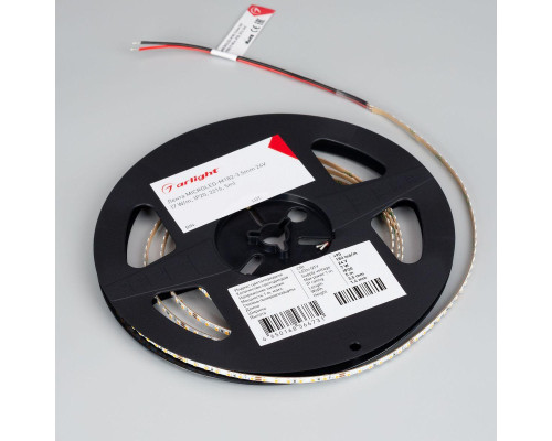 Светодиодная лента Arlight 7W/m 182Led/m 2216SMD теплый белый 5M MICROLED-M182-3.5mm 24V Warm3500 045009