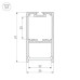 Профиль с рассеивателем Arlight SL-LINE-3667-2500 BLACK+OPAL 027987