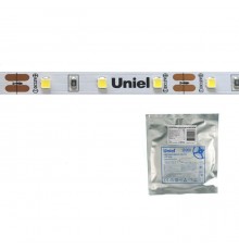 Светодиодная лента Uniel 60LED/m 6W/m 2835SMD холодный белый 5M ULS-2835-60LED/m-8mm-IP20-DC24V-6W/m-5M-DW UL-00002969