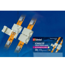 Коннектор для светодиодных лент 5050 Uniel UTC-L-2/B20-NNN White 020 06606
