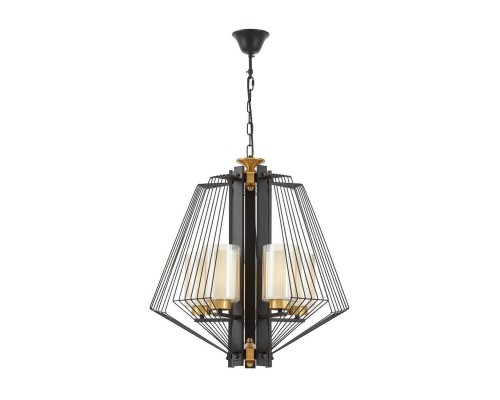 Подвесная люстра Lumina Deco Canti LDP 1244-5 BK+MD Подвесная люстра Lumina Deco Canti LDP 1244-5 BK+MD