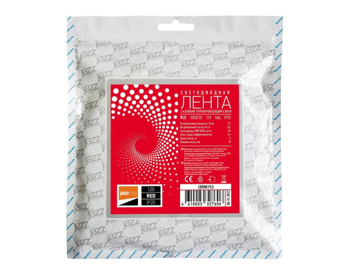 Светодиодная лента Jazzway 7,2W/m 30Led/m 5050SMD красный 5M 327606