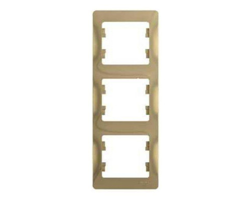 Рамка 3-постовая Systeme Electric Glossa титан GSL000407 Рамка 3-постовая Systeme Electric Glossa титан GSL000407