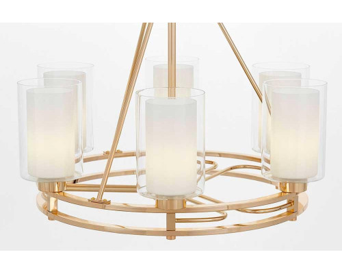 Подвесная люстра Lumina Deco Marietta LDP 8025-6 F.GD+WT