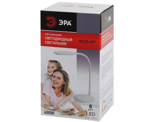 Настольная лампа ЭРА NLED-477-8W-W Б0041082 Настольная лампа ЭРА NLED-477-8W-W Б0041082