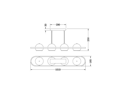 Потолочный светильник Vele Luce Helix VL5153L04