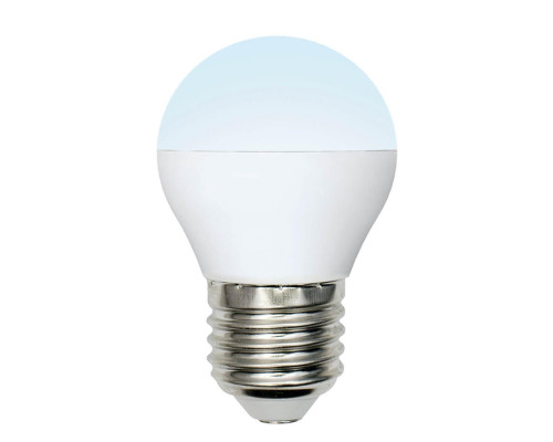 Лампа светодиодная Uniel E27 6W 4000K матовая LED-G45-6W/NW/E27/FR/MB PLM11WH UL-00002378 Лампа светодиодная Uniel E27 6W 4000K матовая LED-G45-6W/NW/E27/FR/MB PLM11WH UL-00002378
