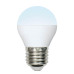 Лампа светодиодная Uniel E27 6W 4000K матовая LED-G45-6W/NW/E27/FR/MB PLM11WH UL-00002378