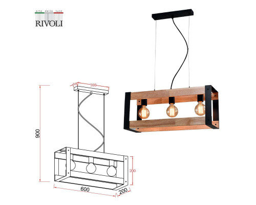 Подвесной светильник Rivoli Eve 5144-203 Б0054983