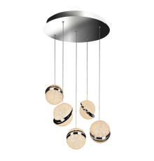 Подвесная светодиодная люстра iLedex CRystal Ball C4474-5R CR