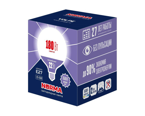 Лампа светодиодная Volpe E27 22W 6500K матовая LED-G120-22W/6500K/E27/FR/NR UL-00010996 Лампа светодиодная Volpe E27 22W 6500K матовая LED-G120-22W/6500K/E27/FR/NR UL-00010996