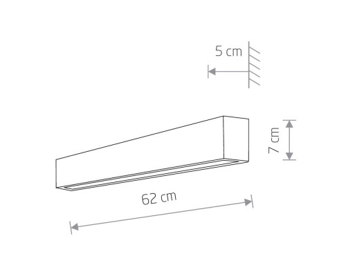 Настенный светильник Nowodvorski Straight Wall Led S 7568 Настенный светильник Nowodvorski Straight Wall Led S 7568