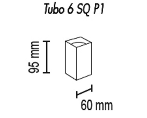 Потолочный светильник TopDecor Tubo6 SQ P1 27 Потолочный светильник TopDecor Tubo6 SQ P1 27