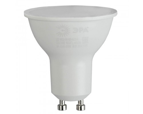 Лампа светодиодная ЭРА GU10 9W 2700K матовая MR16-9W-827-GU10 Б0044088