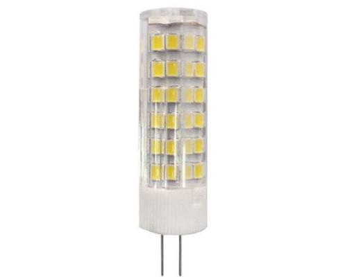 Лампа светодиодная ЭРА G4 7W 4000K прозрачная LED JC-7W-220V-CER-840-G4 Б0027860 Лампа светодиодная ЭРА G4 7W 4000K прозрачная LED JC-7W-220V-CER-840-G4 Б0027860