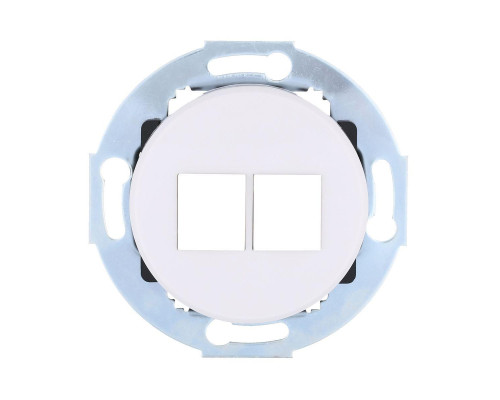 Накладка розетки компьютерной LK Studio Vintage Classic, Vintage Quadro на 2 входа белый 886204-0 Накладка розетки компьютерной LK Studio Vintage Classic, Vintage Quadro на 2 входа белый 886204-0