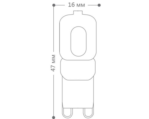 Лампа светодиодная Feron G9 5W 6400K Прямосторонняя Матовая LB-430 25638