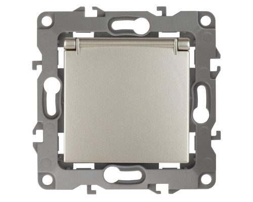 Розетка ЭРА 12 2P E Schuko со шторками с крышкой 16A 250V 12-2103-04 Б0014696 Розетка ЭРА 12 2P E Schuko со шторками с крышкой 16A 250V 12-2103-04 Б0014696