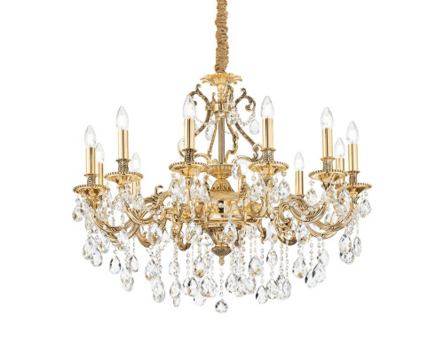 Подвесная люстра Ideal Lux Gioconda SP12 Oro 164960 Подвесная люстра Ideal Lux Gioconda SP12 Oro 164960