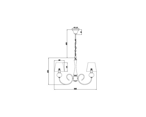 Подвесная люстра Vele Luce Percy VL1973L05 Подвесная люстра Vele Luce Percy VL1973L05