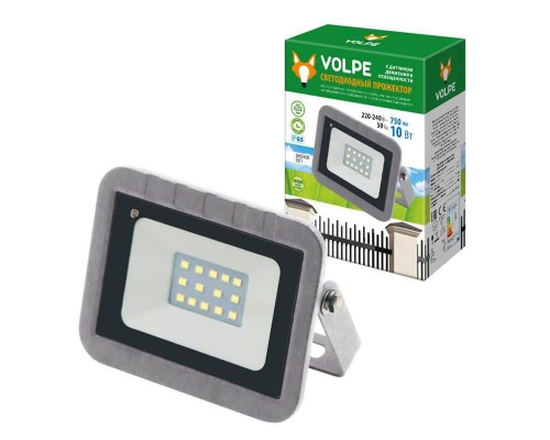 Прожектор светодиодный Volpe 10W 6500К ULF-Q592 10W/DW Sensor IP65 220-240B Silver UL-00003347