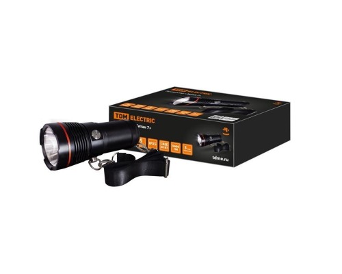 Ручной светодиодный фонарь TDM Electric Титан 7 аккумуляторный 160х70 3600 лм SQ0350-0067 Ручной светодиодный фонарь TDM Electric Титан 7 аккумуляторный 160х70 3600 лм SQ0350-0067