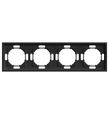 Рамка 4-постовая Stekker Эмили черный уголь PFR00-5004-05 49861