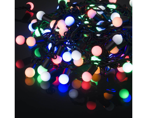 Уличная светодиодная гирлянда Eurosvet нить 230V 400-103 мульти с эффектом мерцания