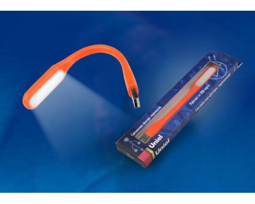 Переносной светодиодный фонарь Uniel Usb-зарядка 170х15 260 лм TLD-541 Orange UL-00000252