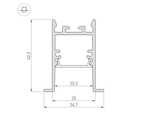 Профиль Arlight SL-Comfort-3542-F-2000 Anod 031764