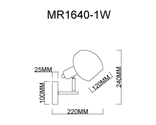 Бра MyFar Diana MR1640-1W