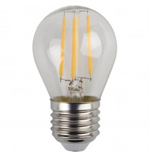 Лампа светодиодная филаментная ЭРА E27 7W 2700K прозрачная F-LED P45-7W-827-E27 Б0027948