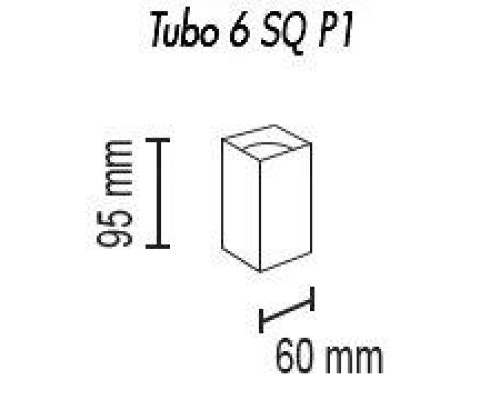 Потолочный светильник TopDecor Tubo6 SQ P1 28