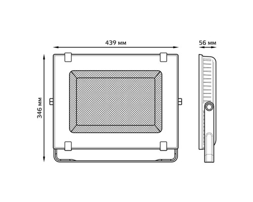 Прожектор светодиодный Gauss Qplus 200W 5500К 613100200