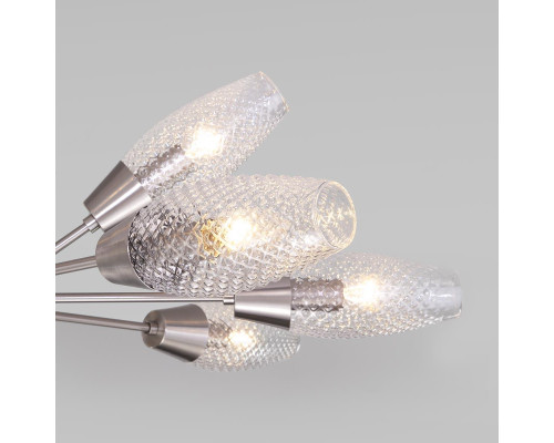 Подвесная люстра Eurosvet Thalia 60140/12 сатин-никель Подвесная люстра Eurosvet Thalia 60140/12 сатин-никель