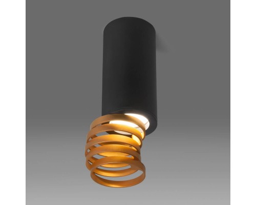 Потолочный светильник Elektrostandard DLN102 GU10 черный/золото a047747