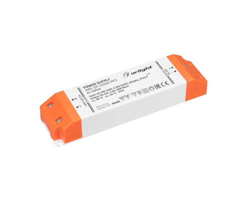 Блок питания Arlight ARV-SP-24060-PFC 24V 60W IP20 2,5A 039243 Блок питания Arlight ARV-SP-24060-PFC 24V 60W IP20 2,5A 039243