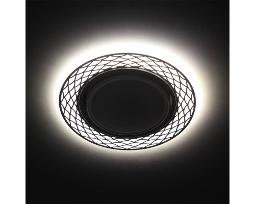 Точечный светильник ЭРА с подсветкой DK LD37 WH/WH Б0037384 Точечный светильник ЭРА с подсветкой DK LD37 WH/WH Б0037384