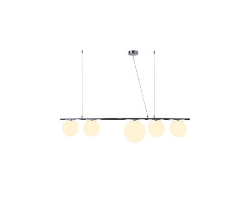 Подвесная люстра Lumina Deco Baristica LDP 6012-5 CHR+WT Подвесная люстра Lumina Deco Baristica LDP 6012-5 CHR+WT