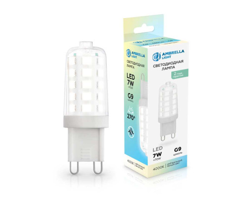 Светодиодная лампа G9 7W 4000K Ambrella light Bulding 100704 Светодиодная лампа G9 7W 4000K Ambrella light Bulding 100704