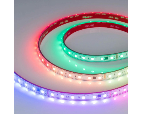 Светодиодная лента герметичная Arlight 14W/m 60LED/m 5060SMD разноцветный 5М DMX-PS-B60-12mm 24V 039182 Светодиодная лента герметичная Arlight 14W/m 60LED/m 5060SMD разноцветный 5М DMX-PS-B60-12mm 24V 039182