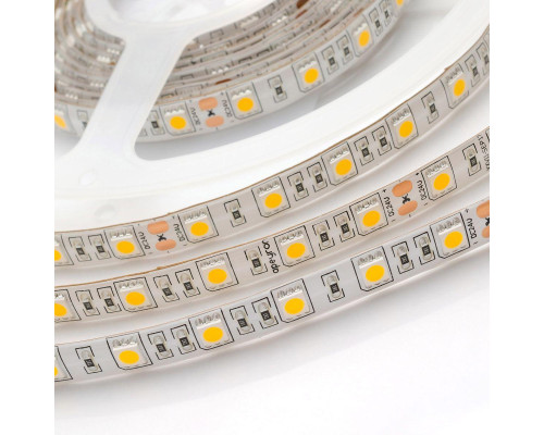Светодиодная влагозащищенная лента Apeyron 14,4W/m 60LED/m 5050SMD теплый белый 5M 00-320